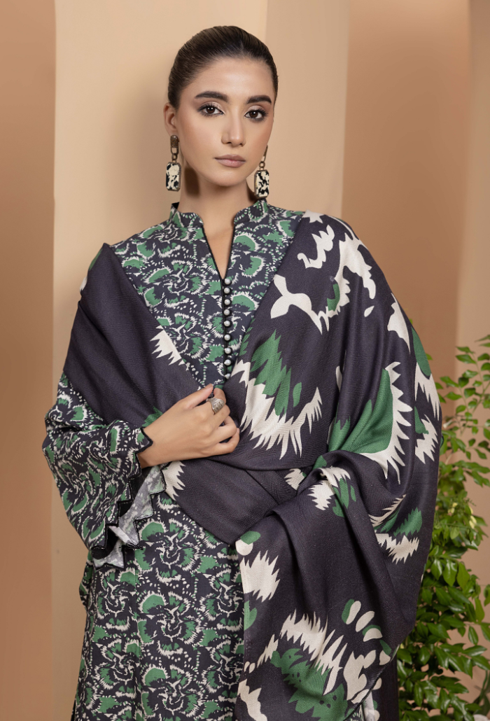 Hamdam Zara Khaddar W/Shawl'24 D#4