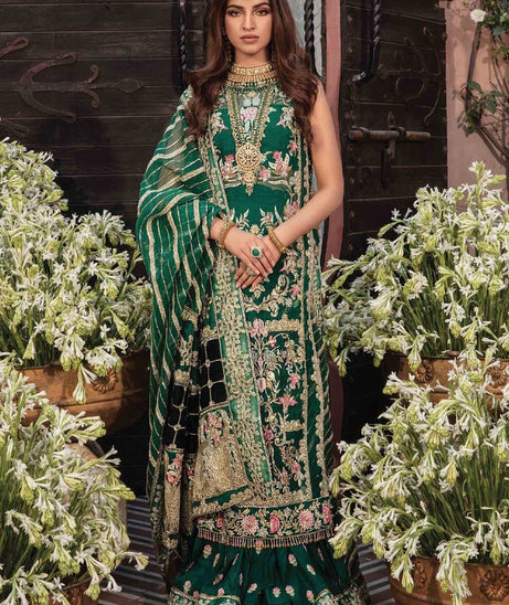 CRIMSON | Wedding Unstitched Collection '22 D# EMERALD - 2B