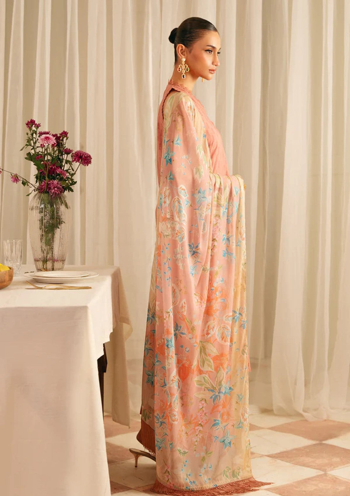 Sahar Jacquard Emb Lawn`25 FL#03