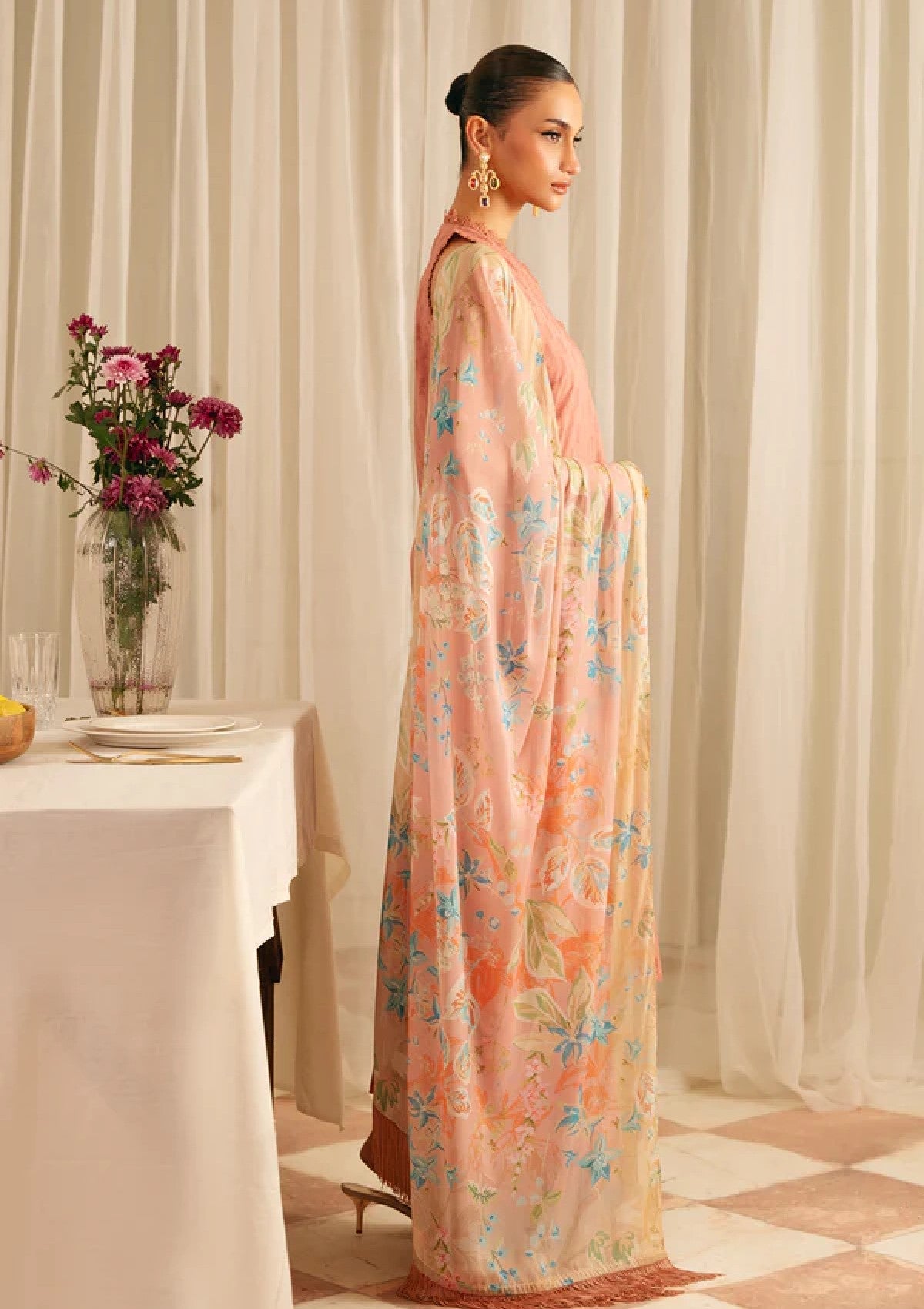 Sahar Jacquard Emb Lawn`25 FL#03