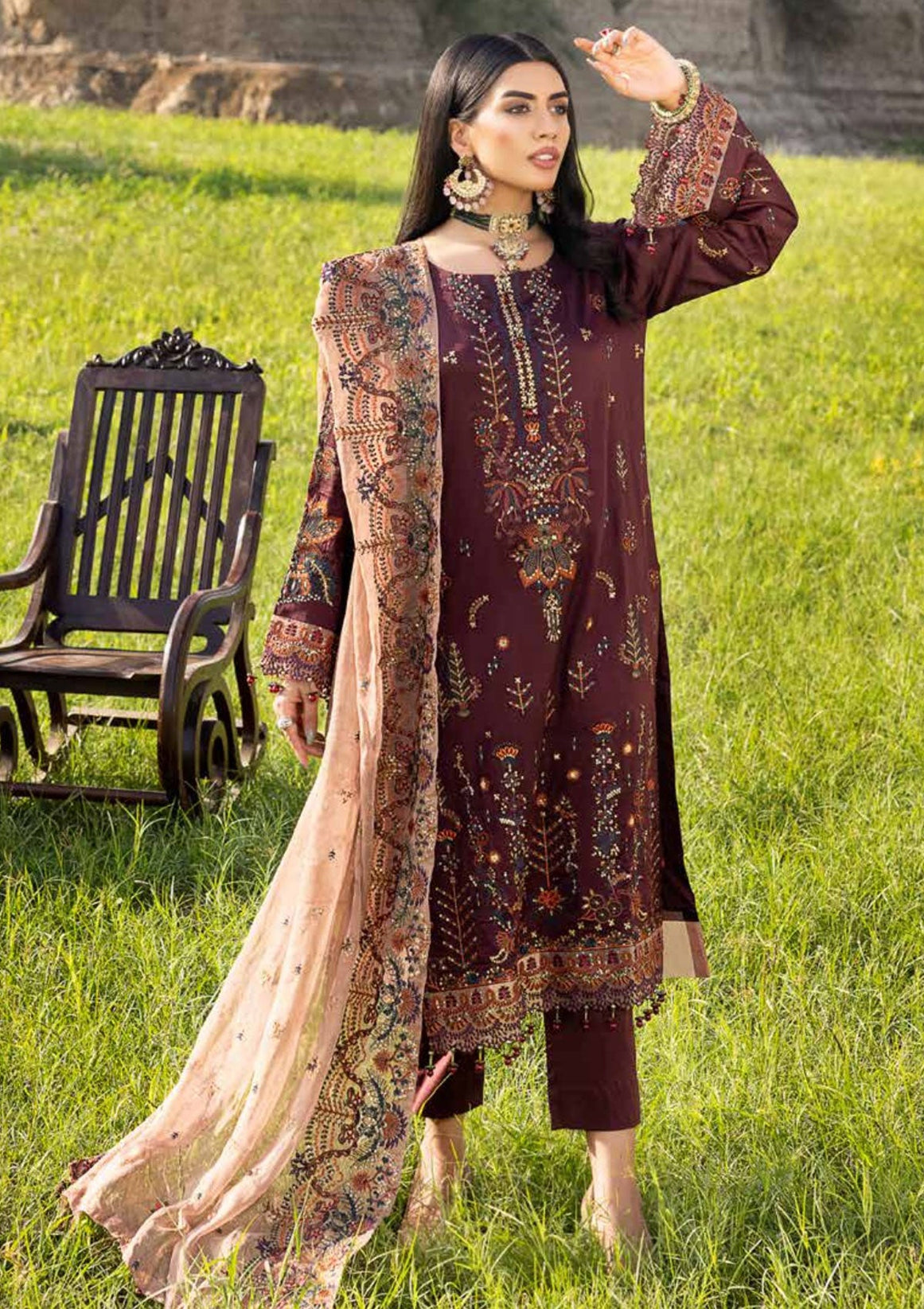 Muscari Emb Cotton Satin`22 D#110