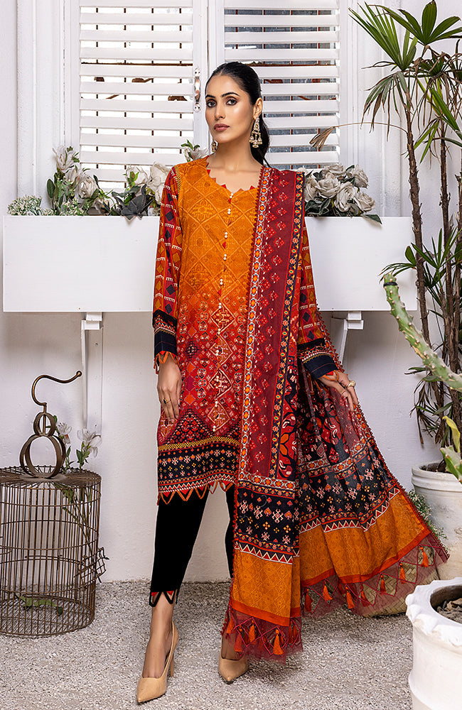Al Zohaib Coco Print Lawn`22 D#12