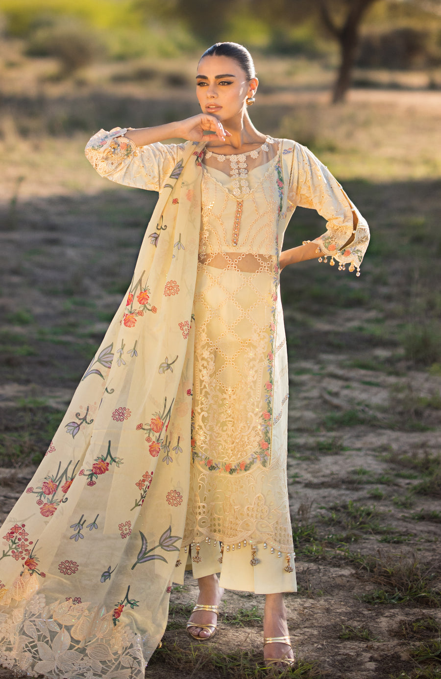 Mahiymaan Luxury Lawn Eid Edit'24 M#12