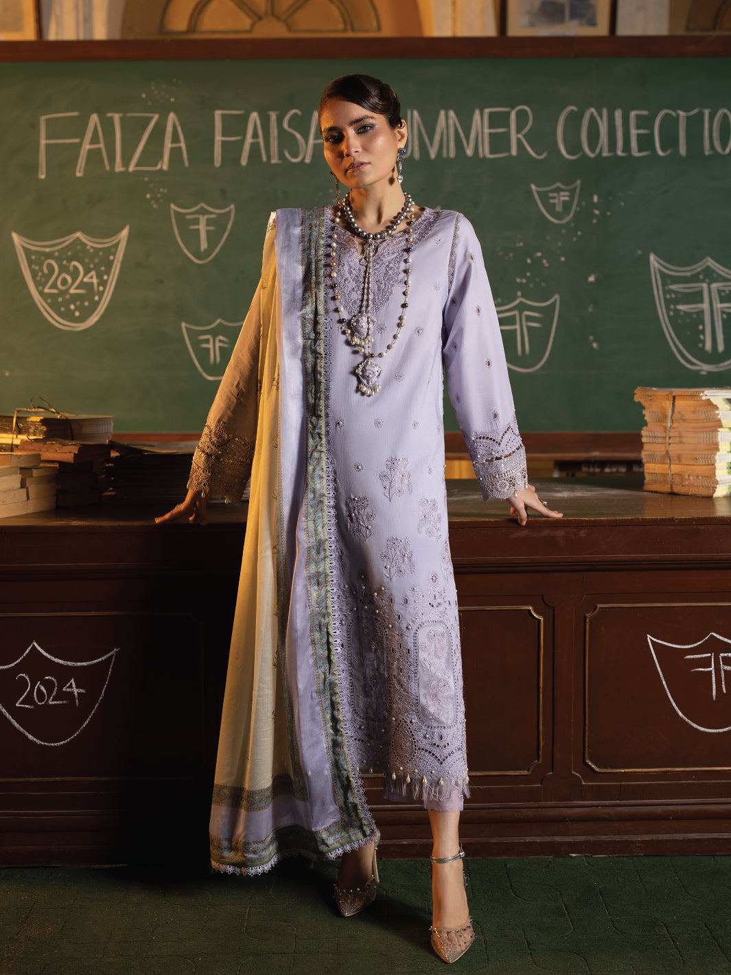 Faiza Faisal Maya Lawn'24 (NAZLI)