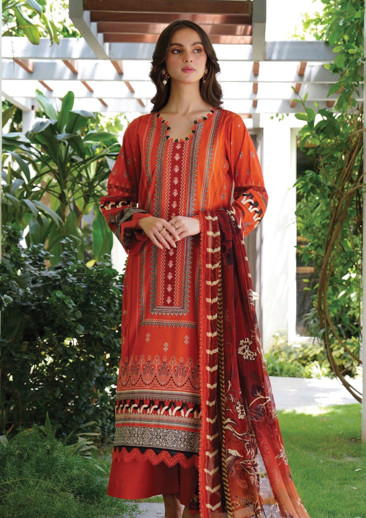 Meerak Summer Wine Lawn'25 (Scarlett)