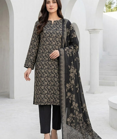 BR Sehar Dhanak'26 3Pcs D#4 (Grey)