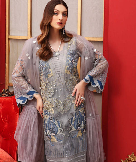 Charizma Allure Emb Chiffon`21 D#08 (Vol-2)
