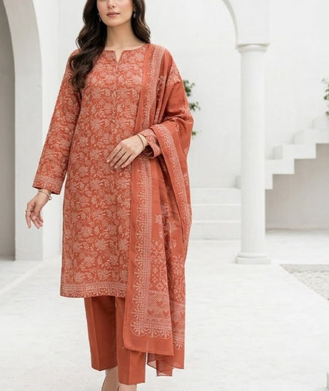 BR Sehar Dhanak'26 3Pcs D#5 (D Peach)
