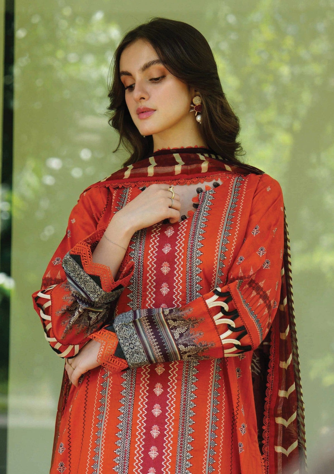 Meerak Summer Wine Lawn'25 (Scarlett)