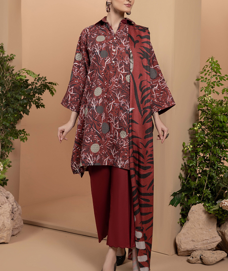 Hamdam Zara Khaddar W/Shawl'24 D#2
