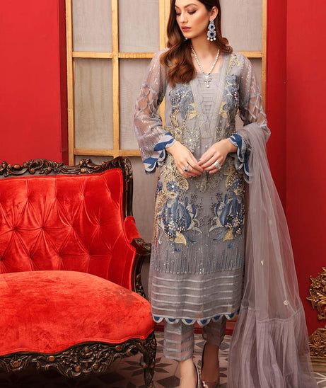 Charizma Allure Emb Chiffon`21 D#08 (Vol-2)