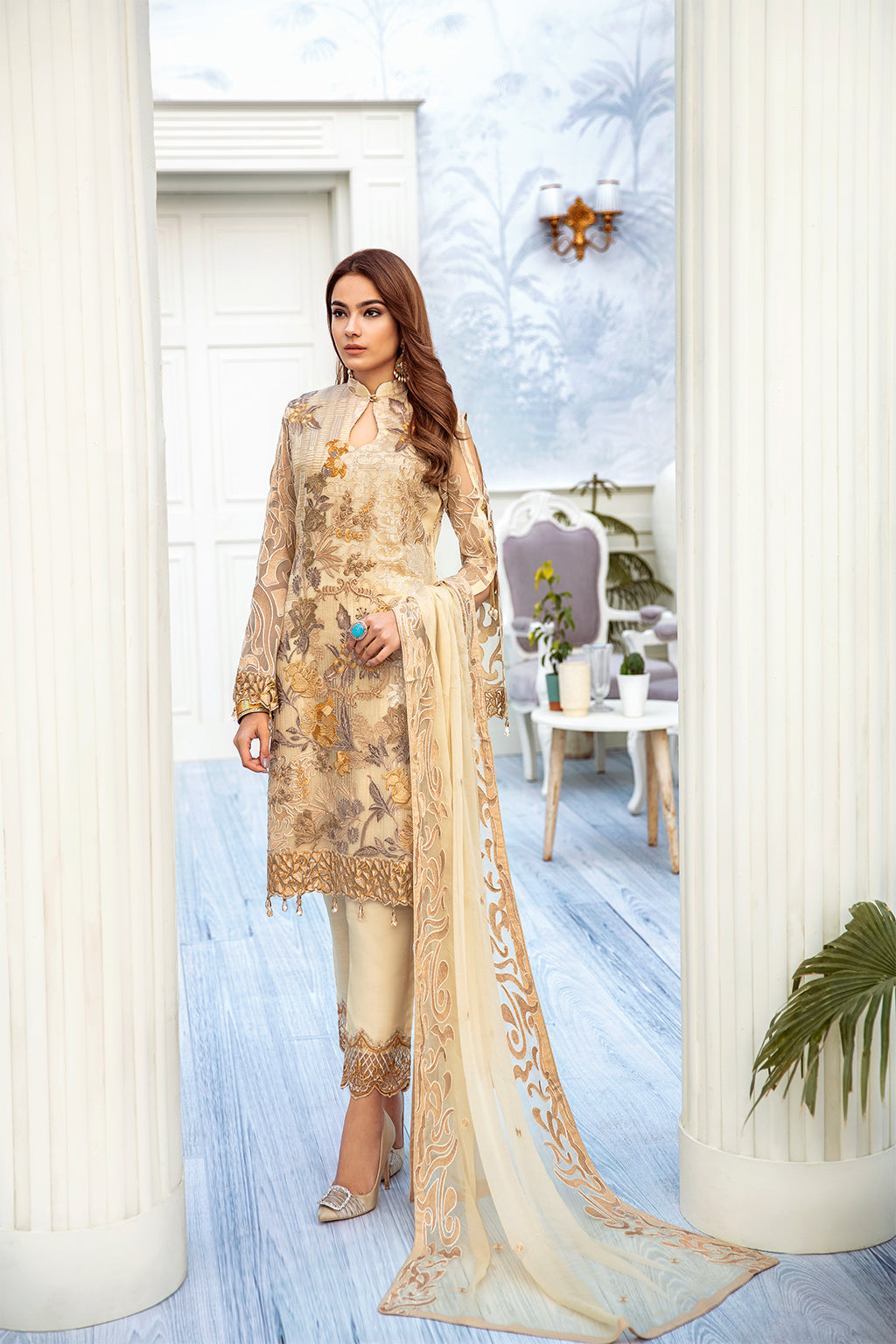 Ramsha Chevron L/Chiffon`22 D#206 (Vol-2)