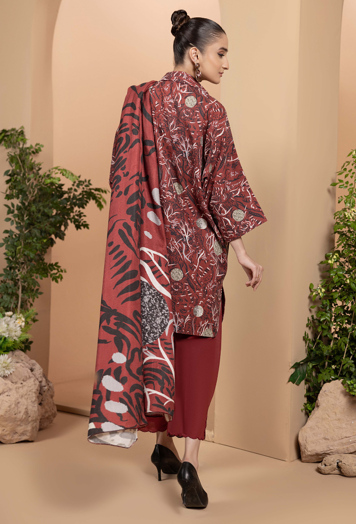 Hamdam Zara Khaddar W/Shawl'24 D#2