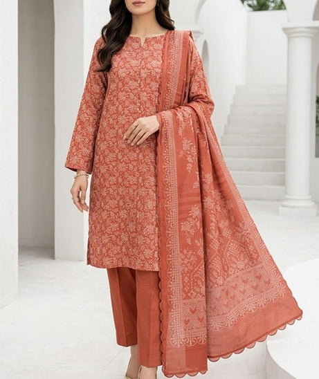 BR Sehar Dhanak'26 3Pcs D#5 (D Peach)