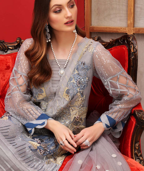 Charizma Allure Emb Chiffon`21 D#08 (Vol-2)