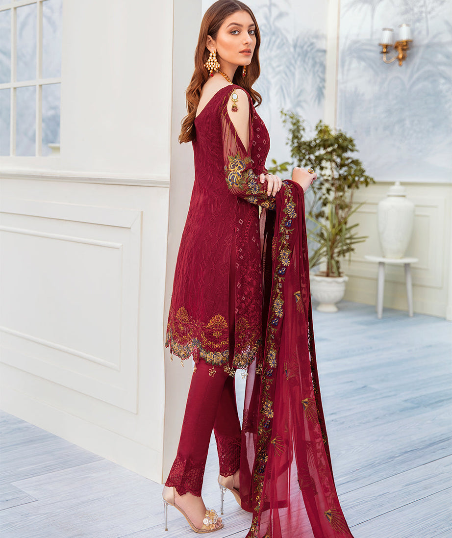 Ramsha Chevron L/Chiffon`22 D#205 (Vol-2)