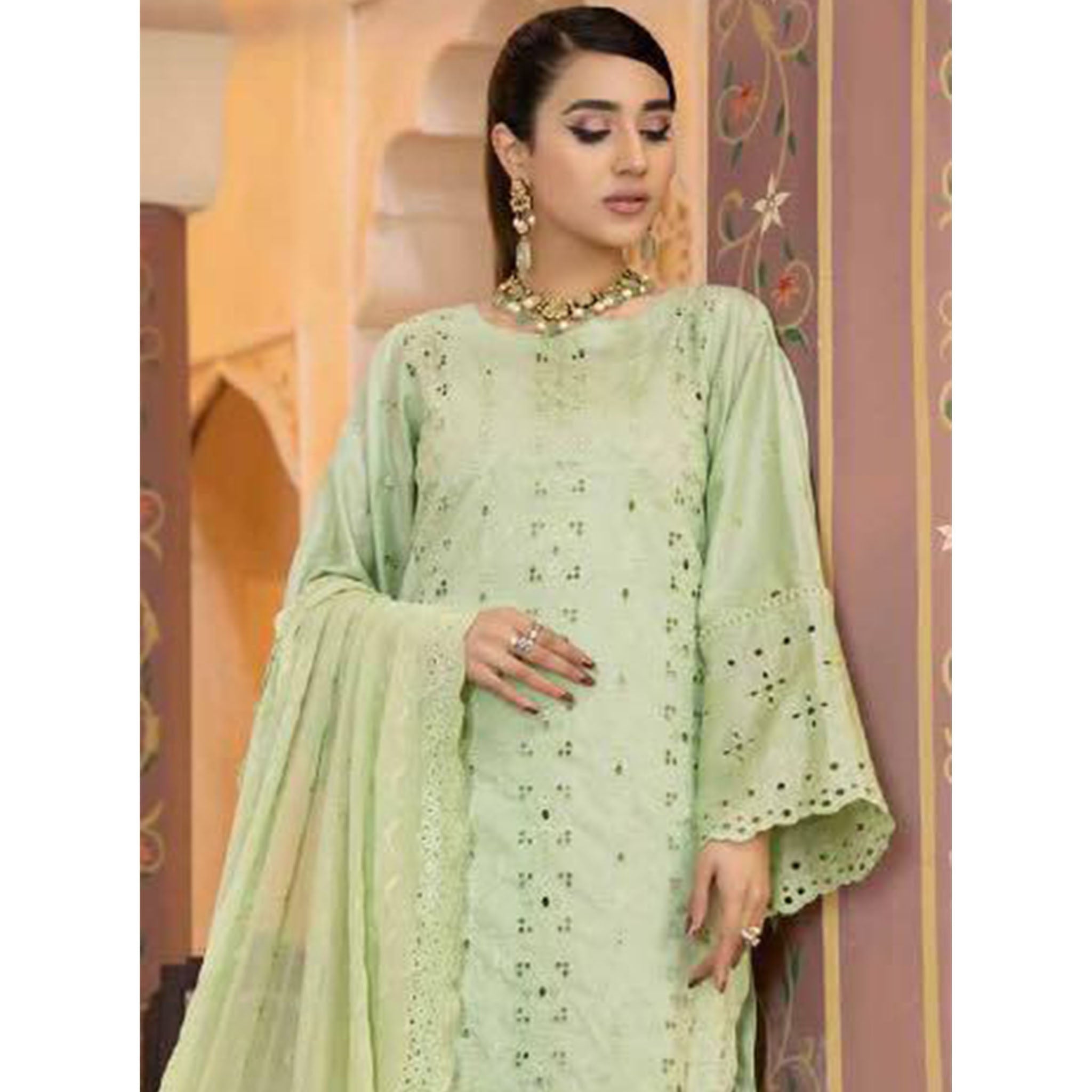 RA Aafreen C/Kari Emb Lawn`22 (Vol-3) AF#15