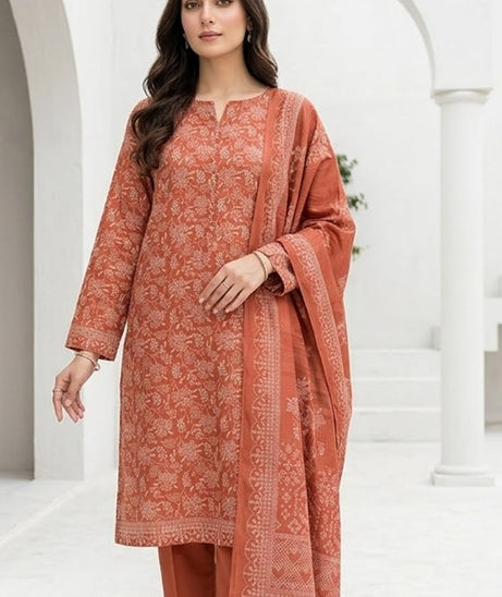 BR Sehar Dhanak'26 3Pcs D#5 (D Peach)