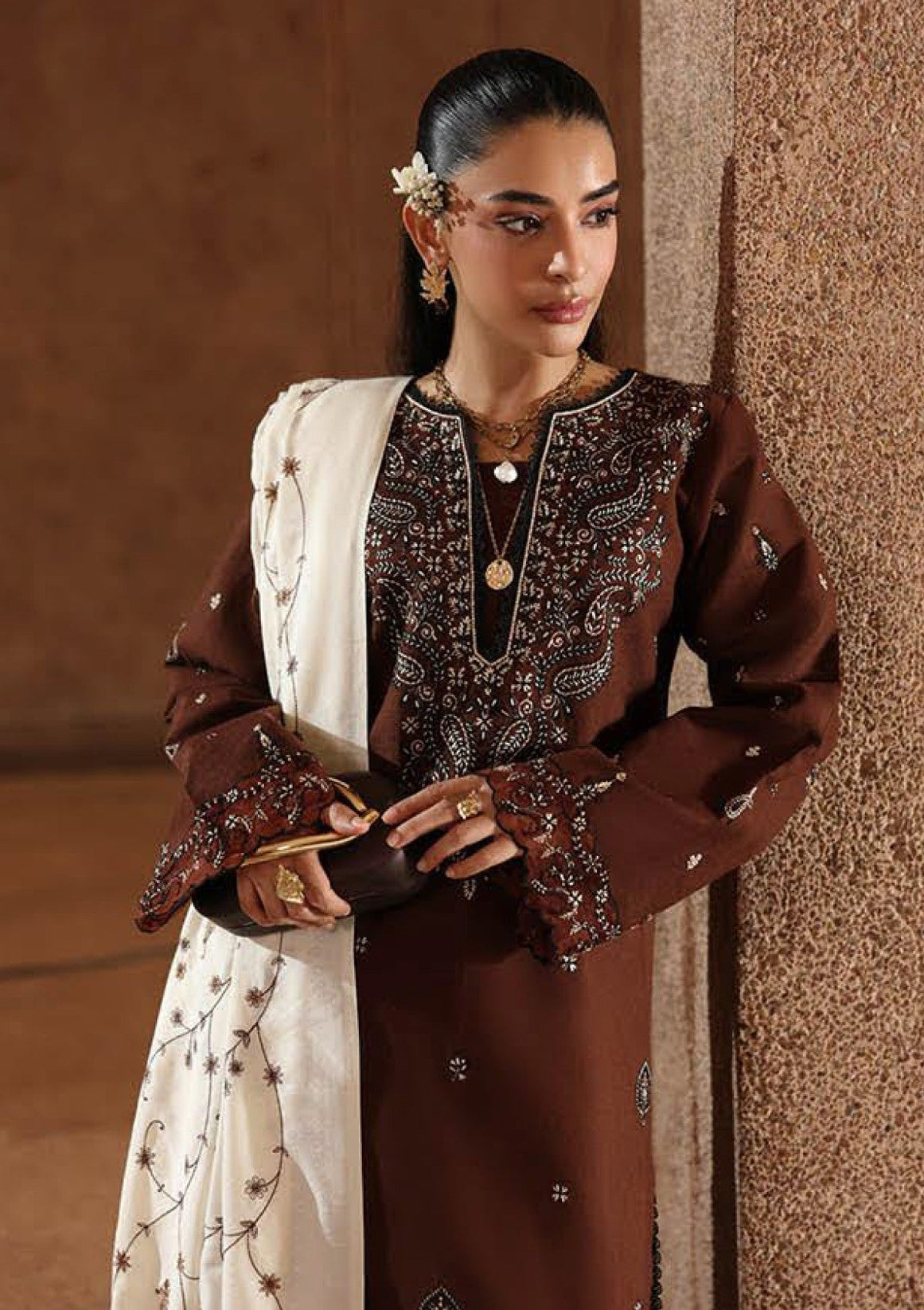 Raj Bari P/Winter Shawl`25 D#08