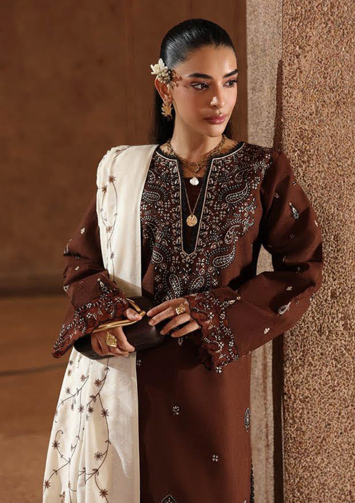 Raj Bari P/Winter Shawl`25 D#08