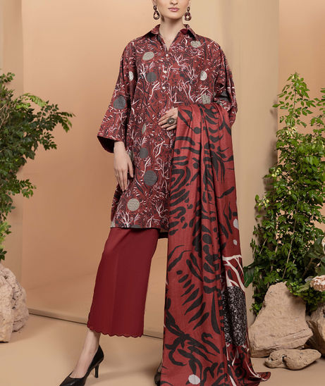 Hamdam Zara Khaddar W/Shawl'24 D#2