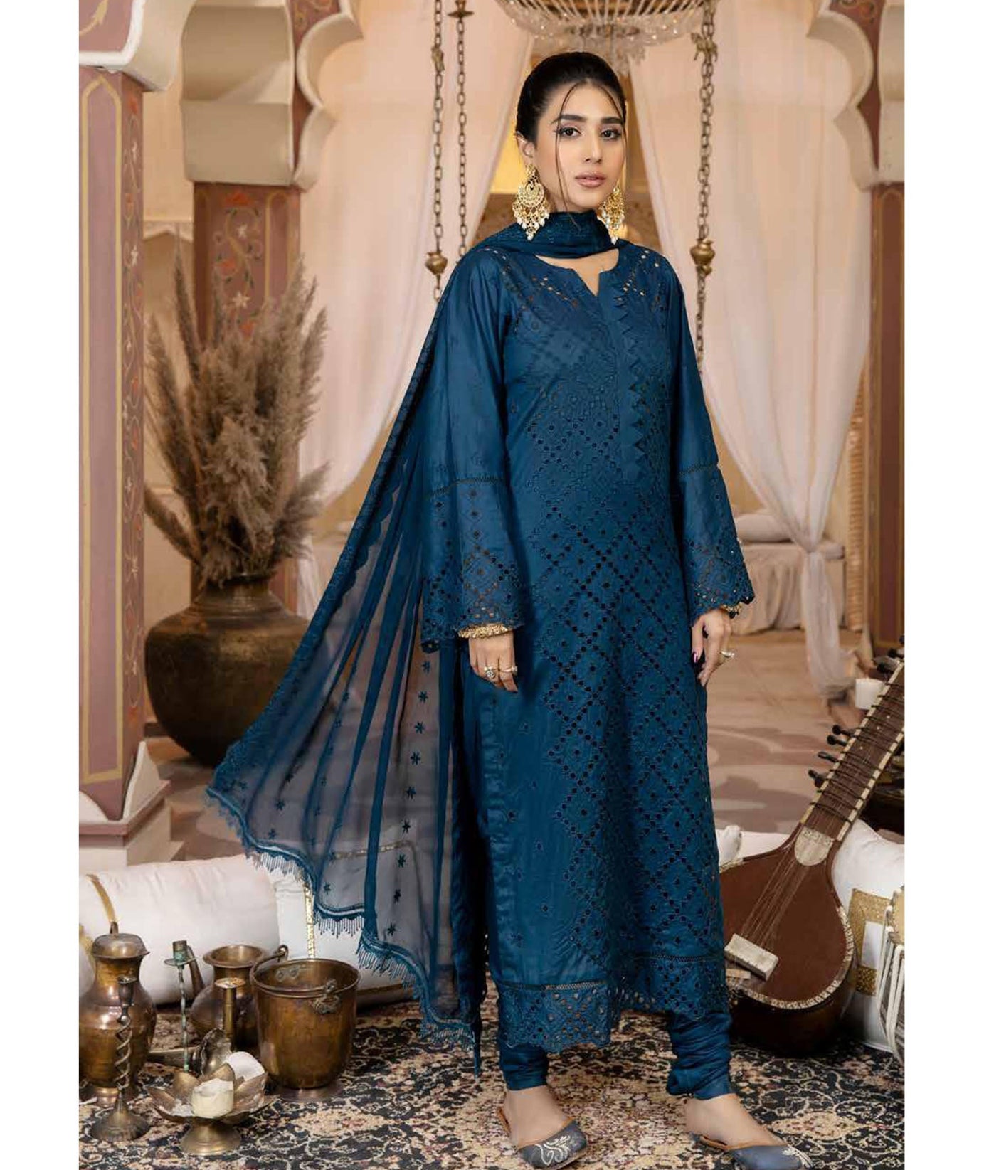 RA Aafreen C/Kari Emb Lawn`22 (Vol-3) AF#18