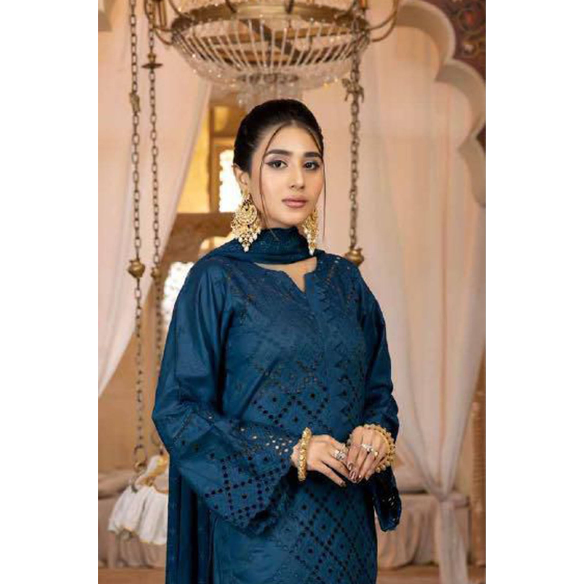 RA Aafreen C/Kari Emb Lawn`22 (Vol-3) AF#18