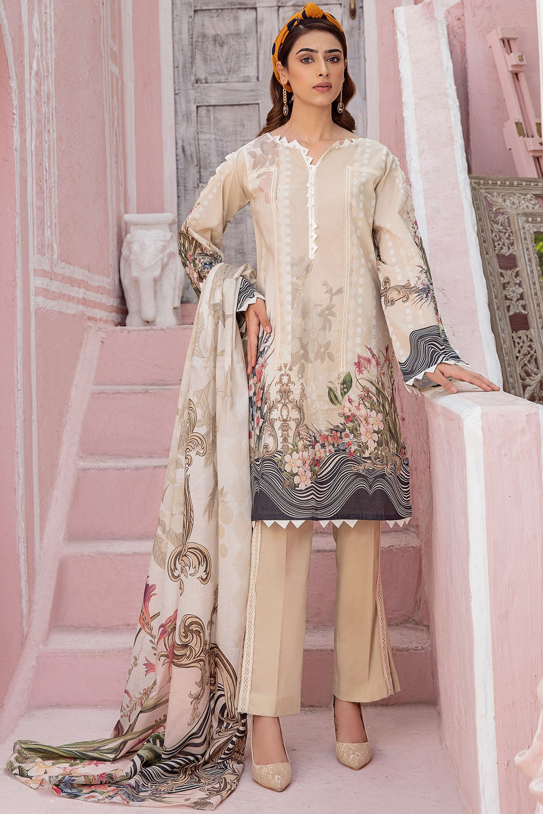 Jade Urbane Digital Print Lawn`21 D#19475-A