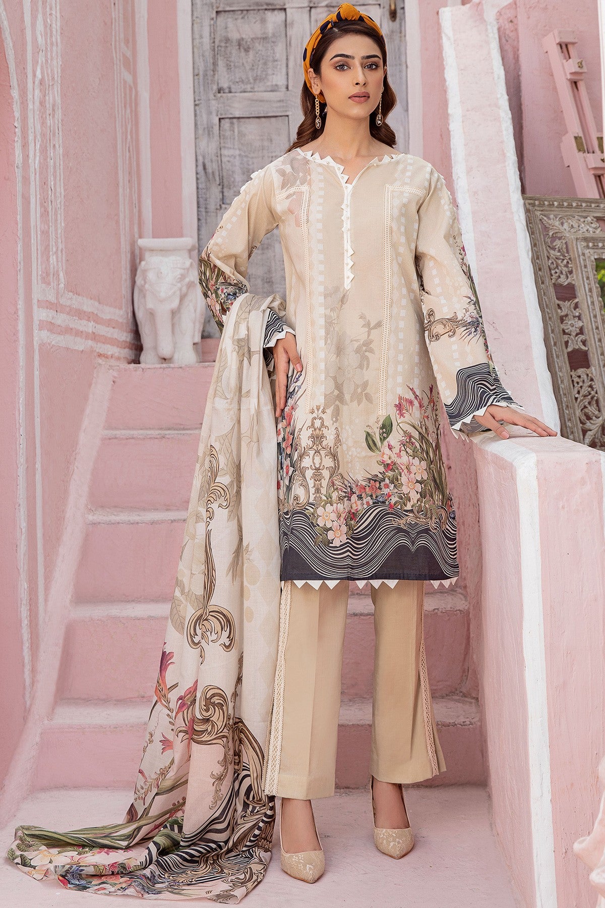 Jade Urbane Digital Print Lawn`21 D#19475-A