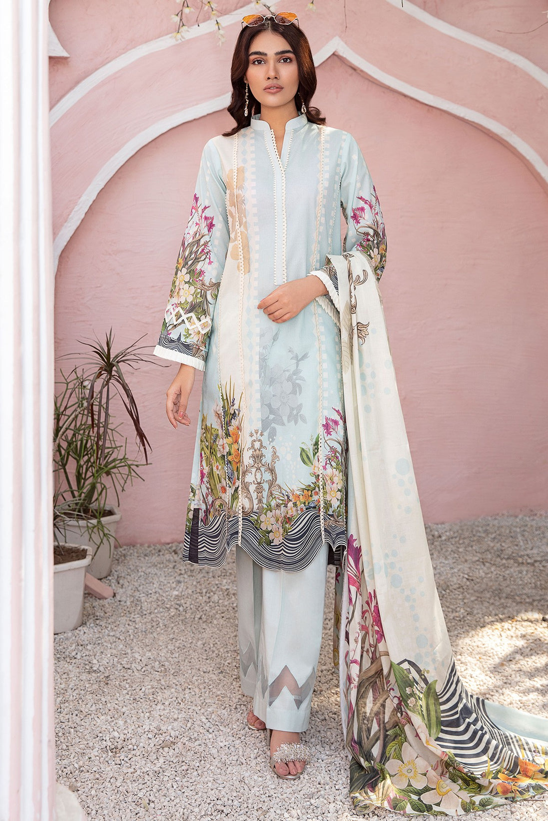 Jade Urbane Digital Print Lawn`21 D#19475-B