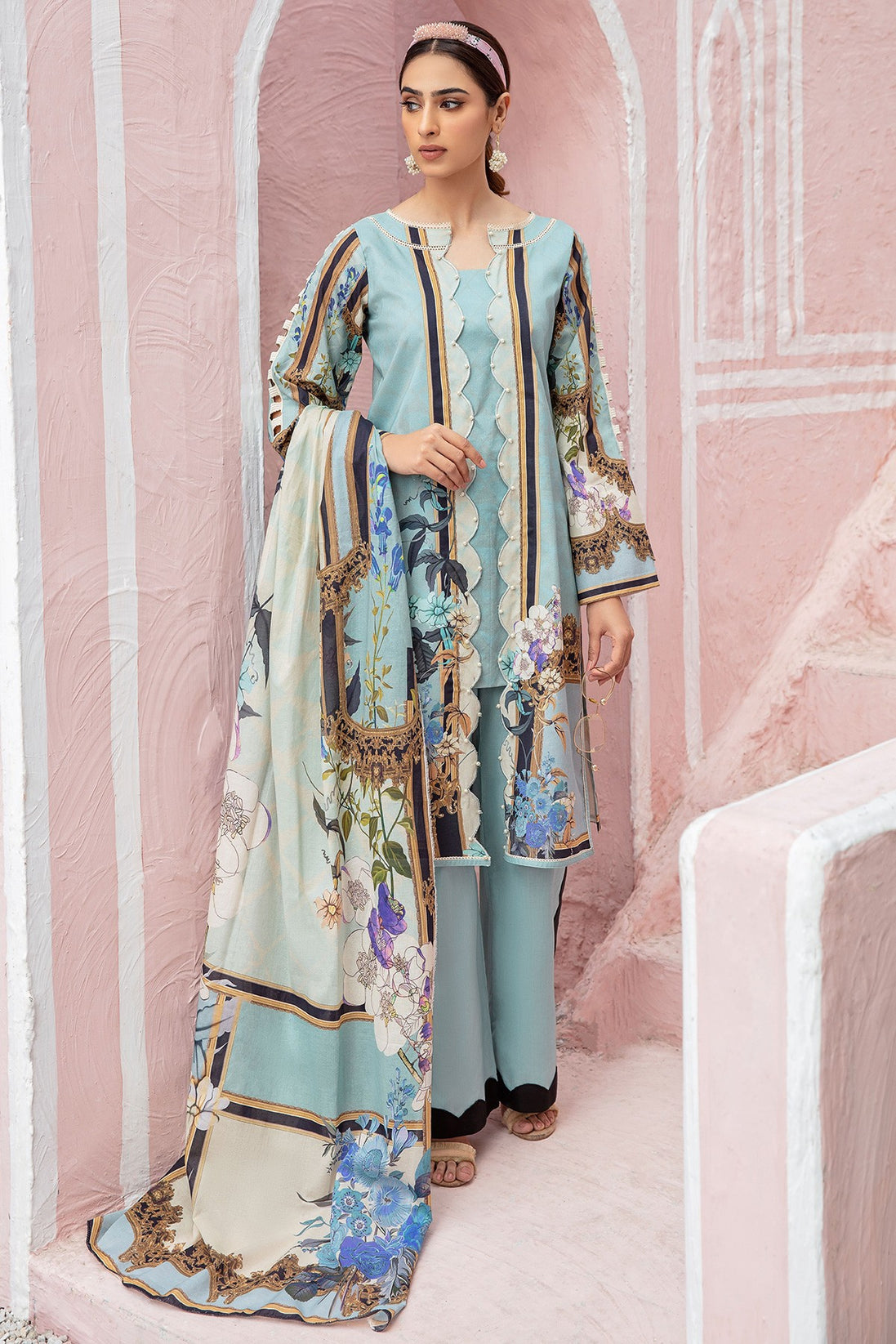 Jade Urbane Digital Print Lawn`21 D#19509-A