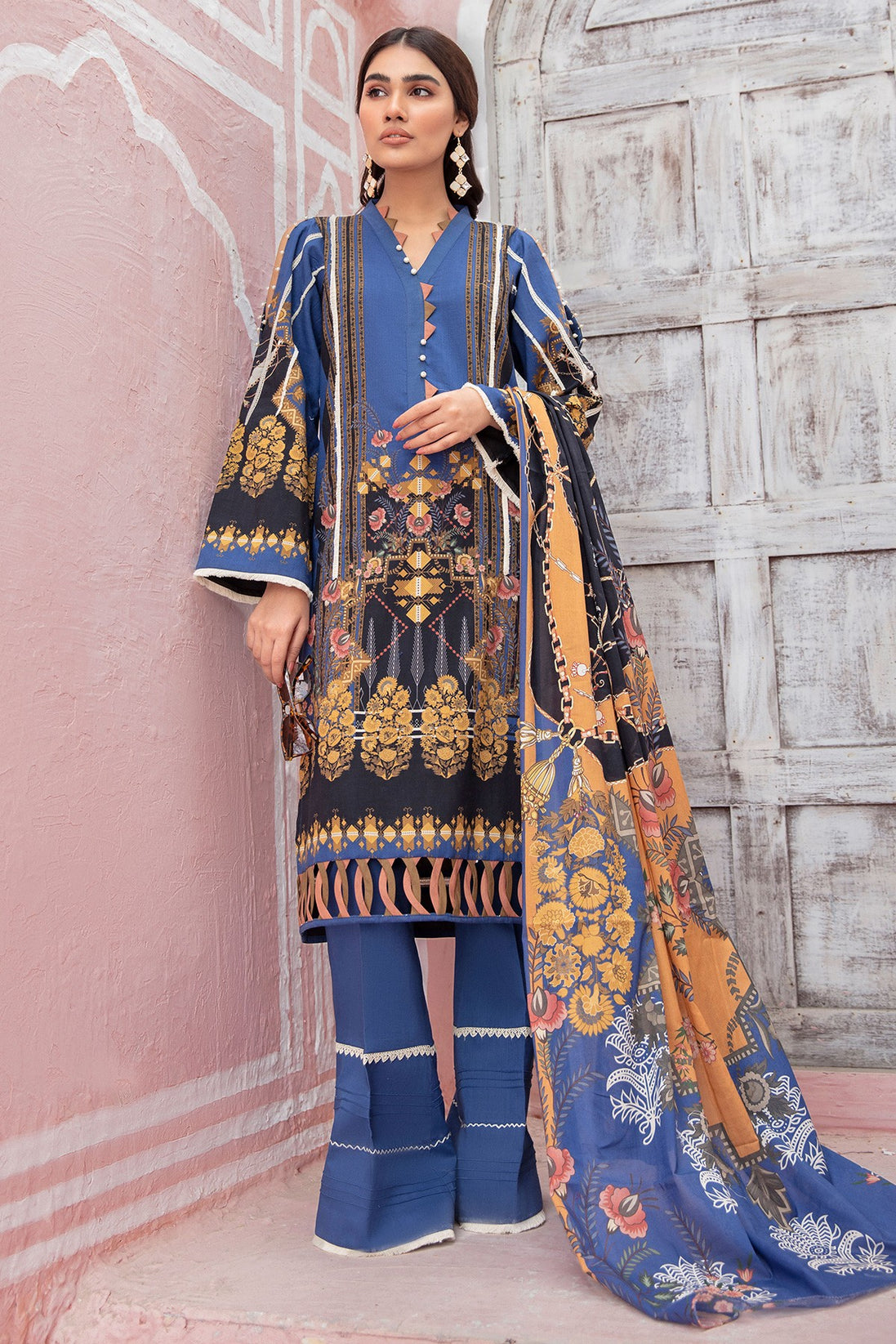 Jade Urbane Digital Print Lawn`21 D#19673-A