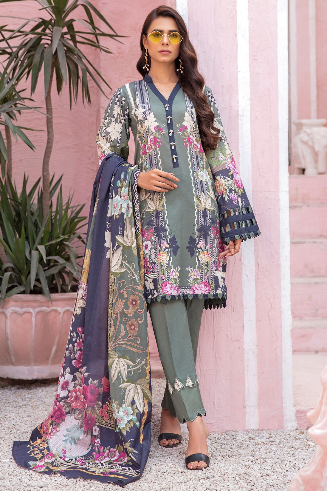 Jade Urbane Digital Print Lawn`21 D#19705-B