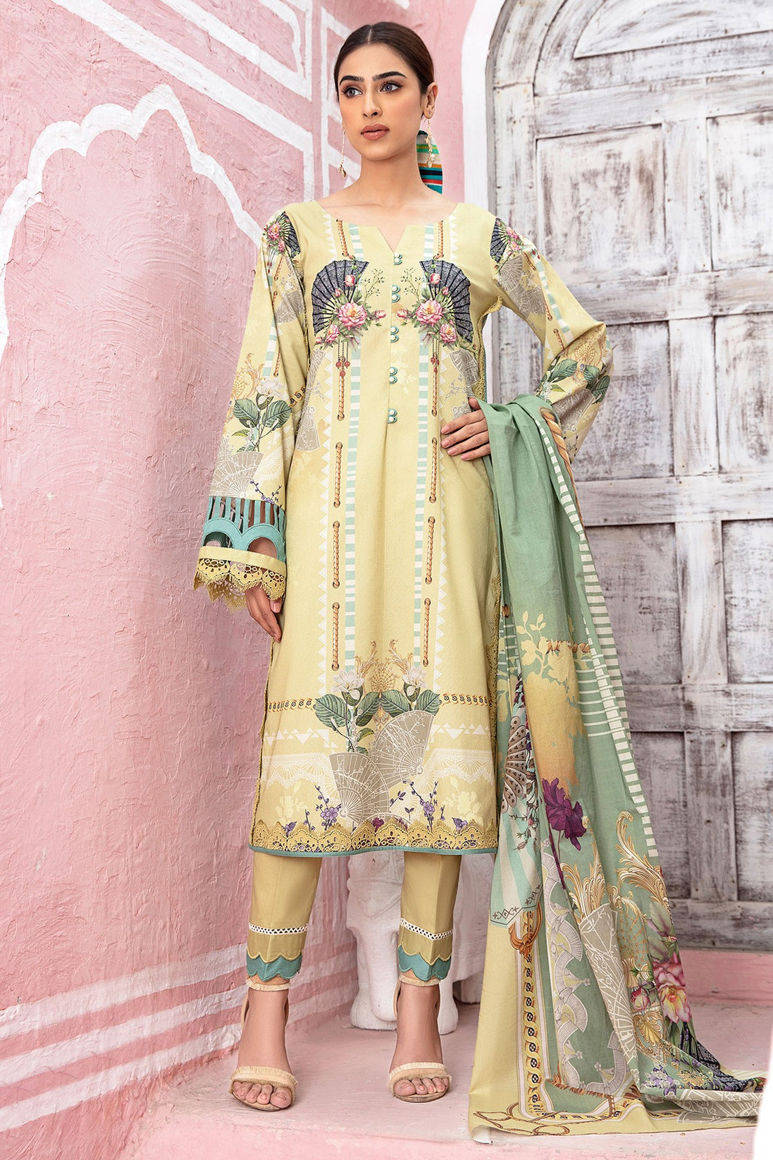 Jade Urbane Digital Print Lawn`21 D#19783-B