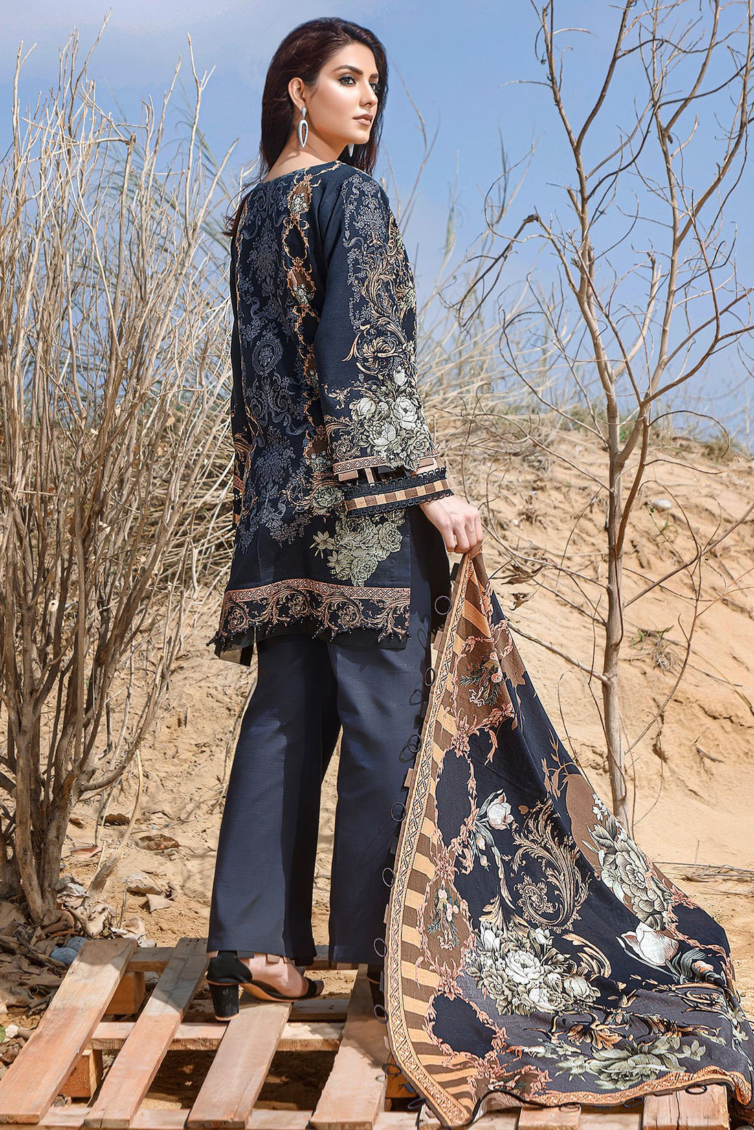 Grande Print Khaddar'21 D#19858 B