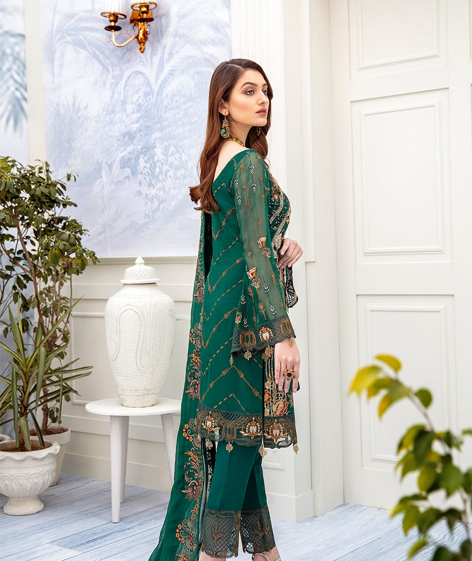 Ramsha Chevron L/Chiffon`22 D#207 (Vol-2)