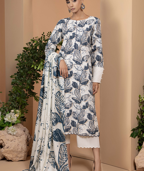 Hamdam Zara Khaddar W/Shawl'24 D#6