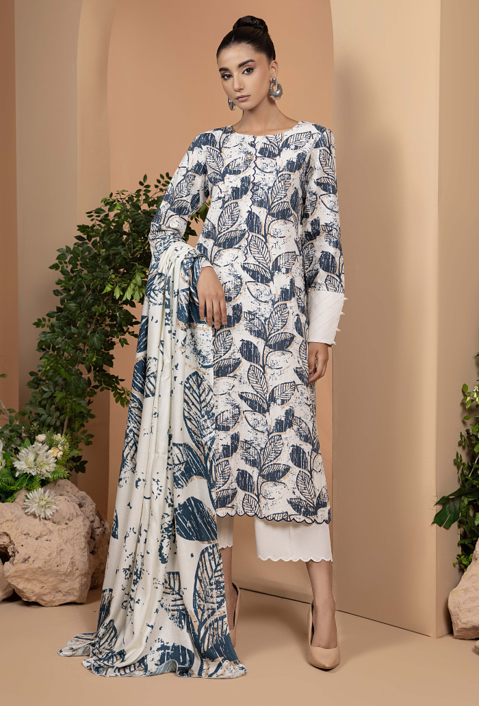 Hamdam Zara Khaddar W/Shawl'24 D#6
