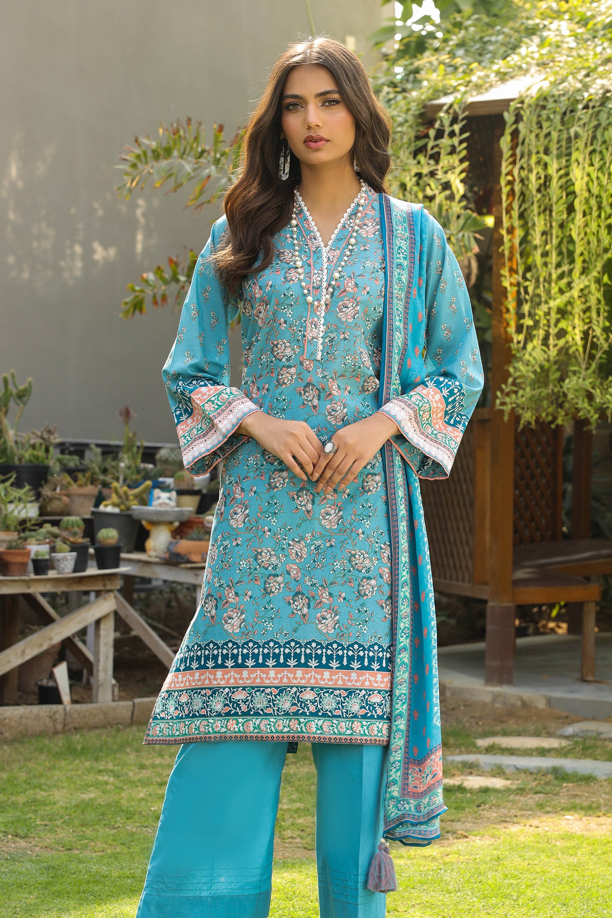 Lakhany Komal Print Lawn`24 IZ#147-A