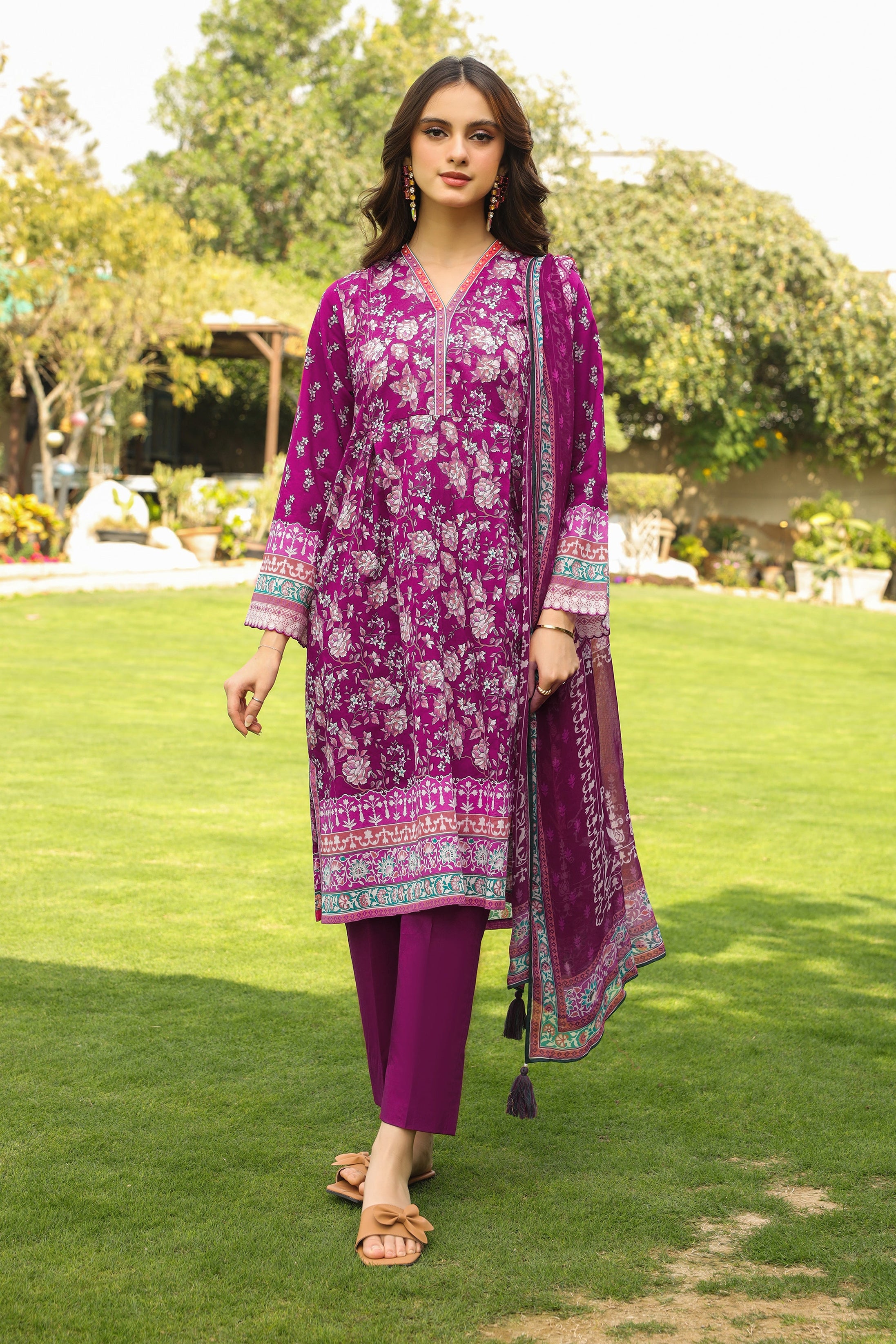 Lakhany Komal Print Lawn`24 IZ#147-B