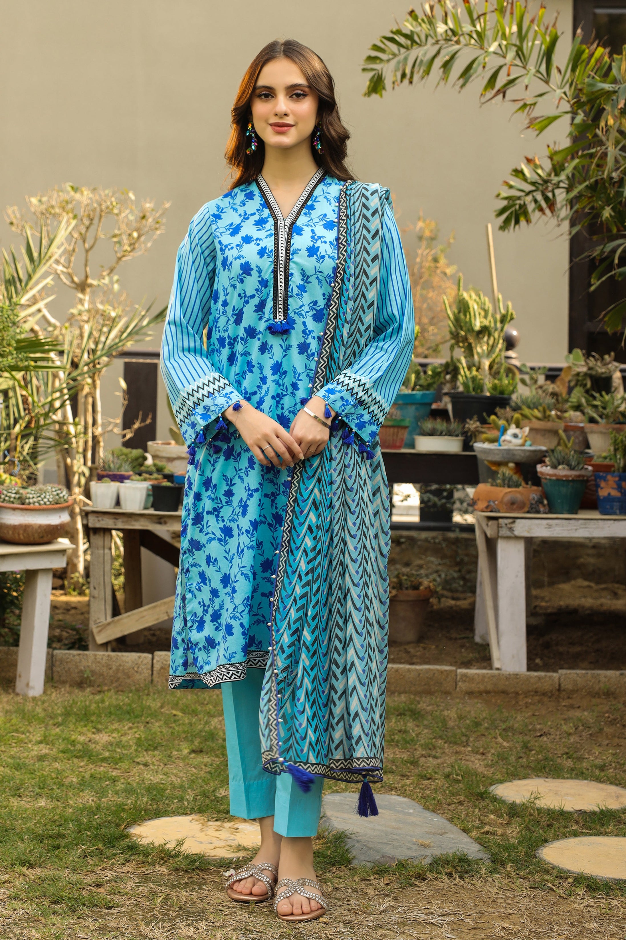 Lakhany Komal Print Lawn`24 SR#147-B