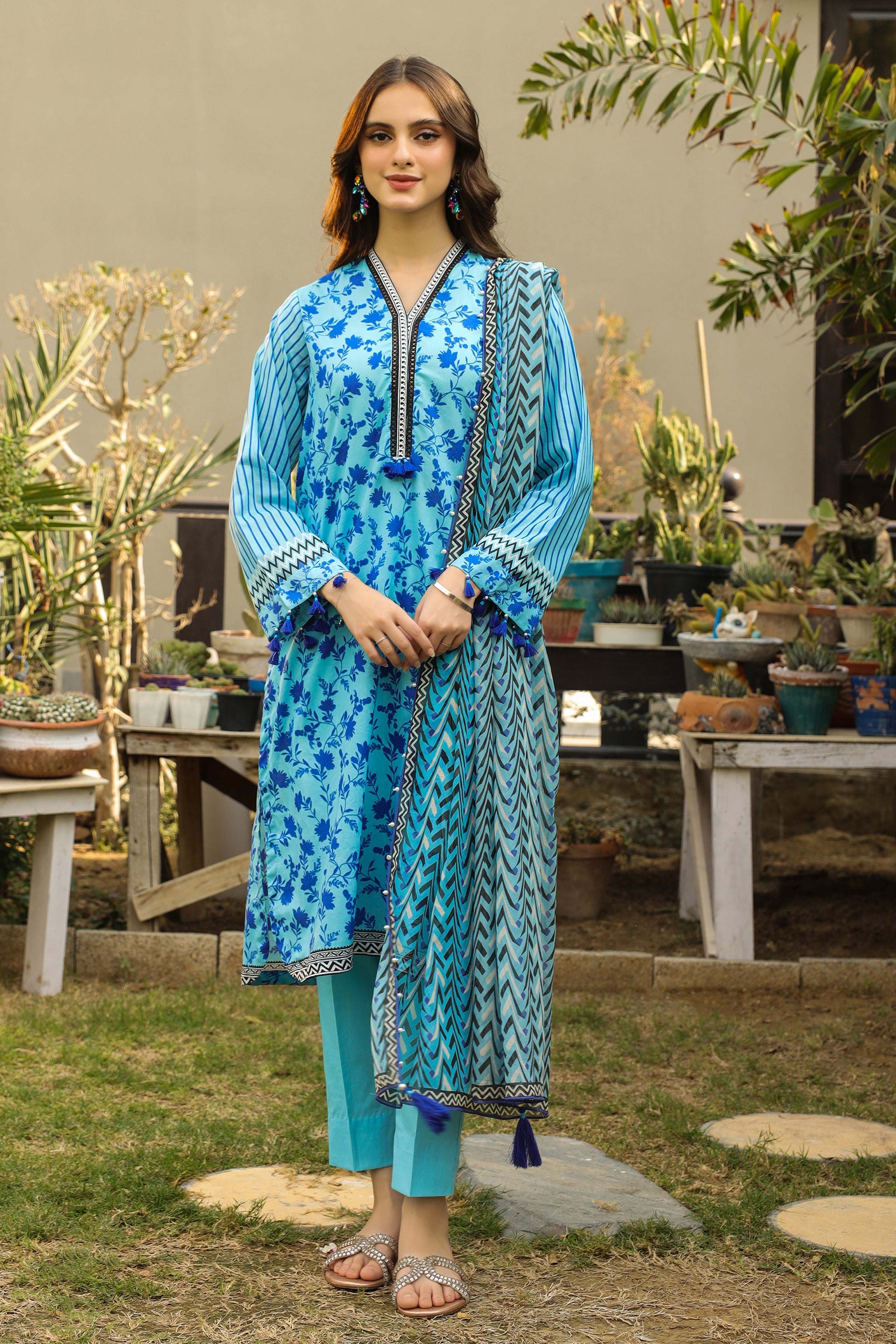 Lakhany Komal Print Lawn`24 SR#147-B