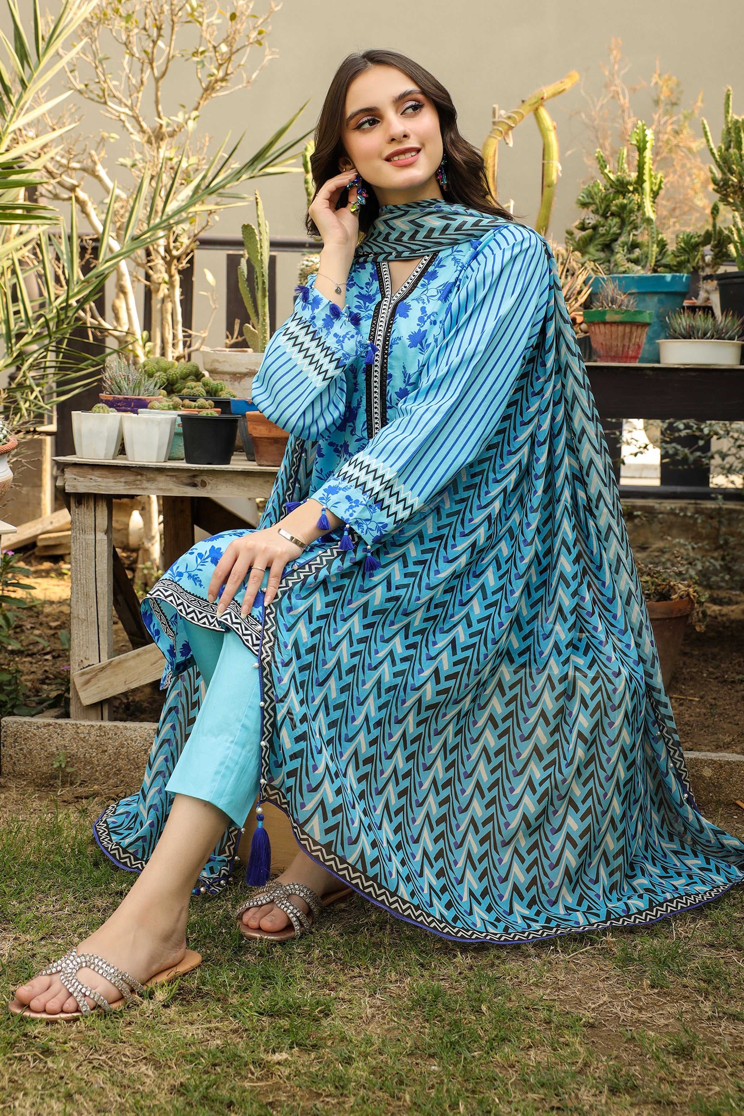 Lakhany Komal Print Lawn`24 SR#147-B
