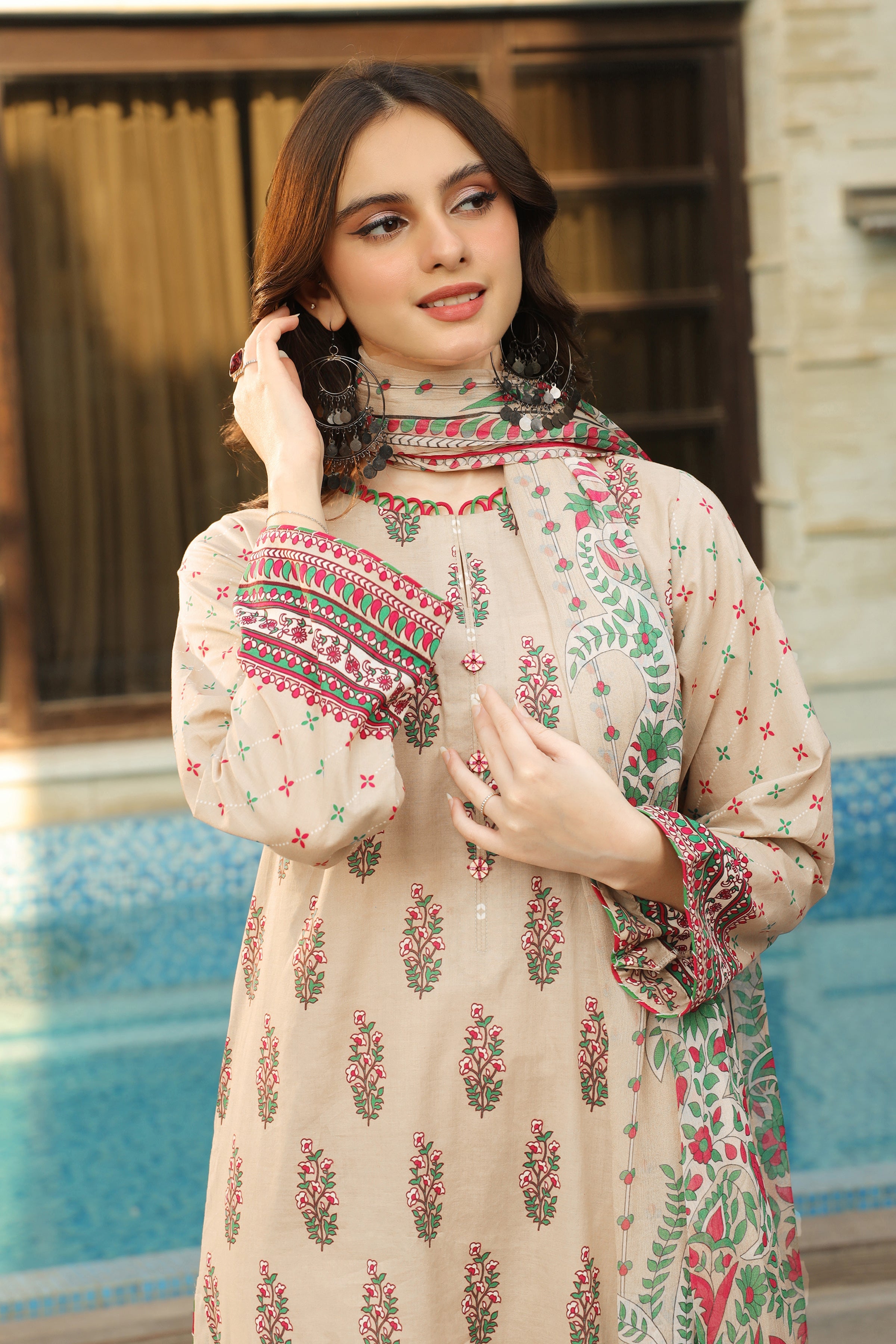 Lakhany Komal Print Lawn`24 SR#197-B