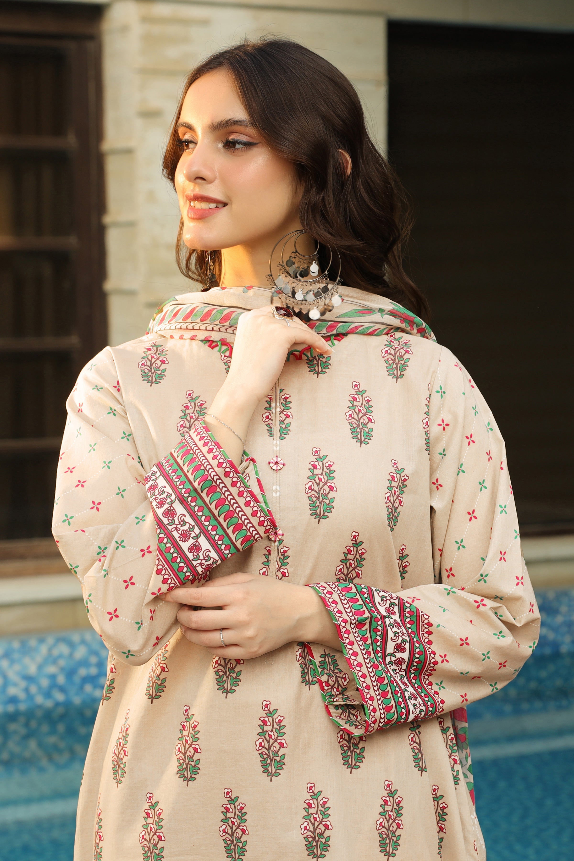 Lakhany Komal Print Lawn`24 SR#197-B
