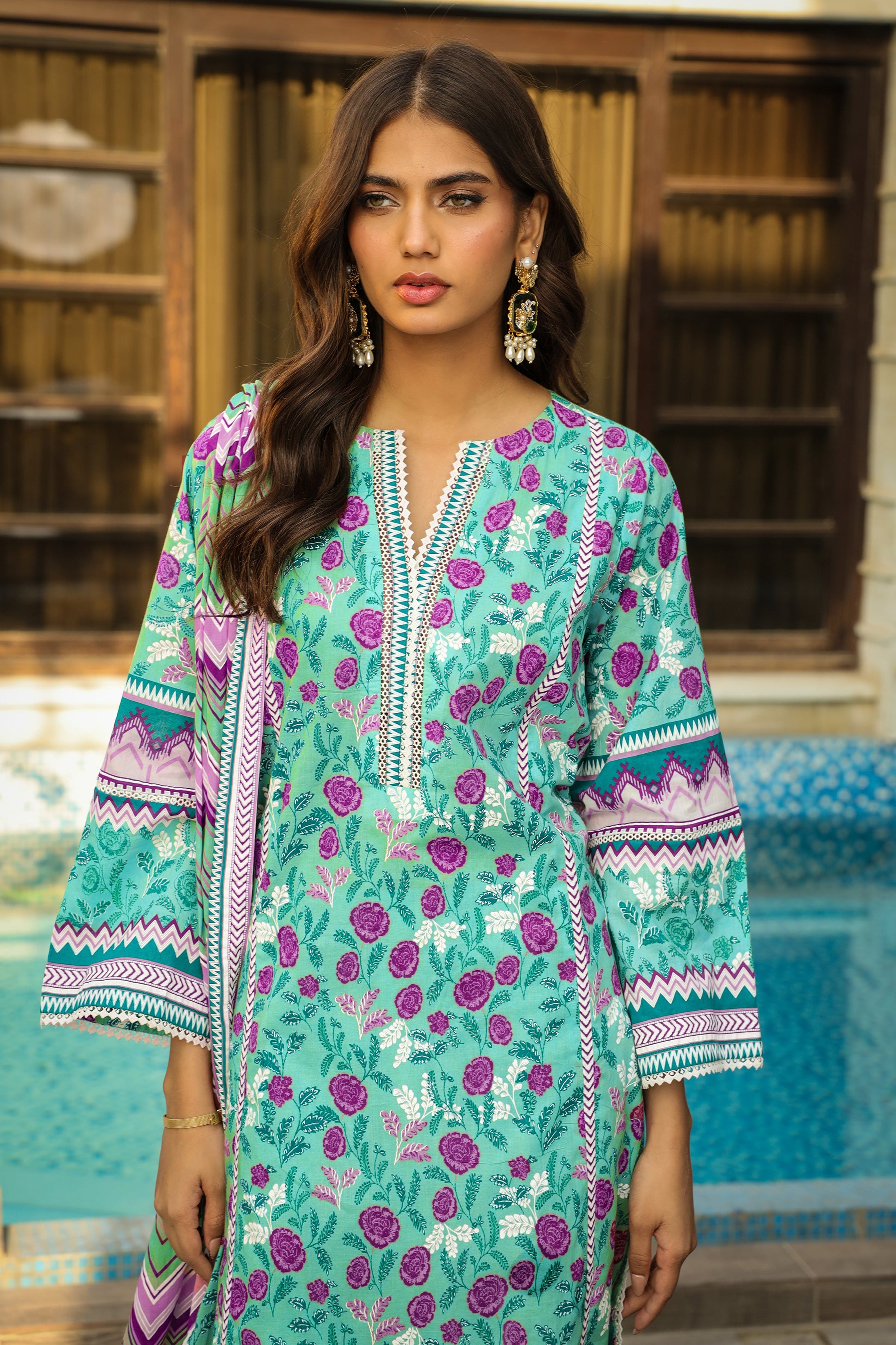 Lakhany Komal Print Lawn`24 MM#13-A