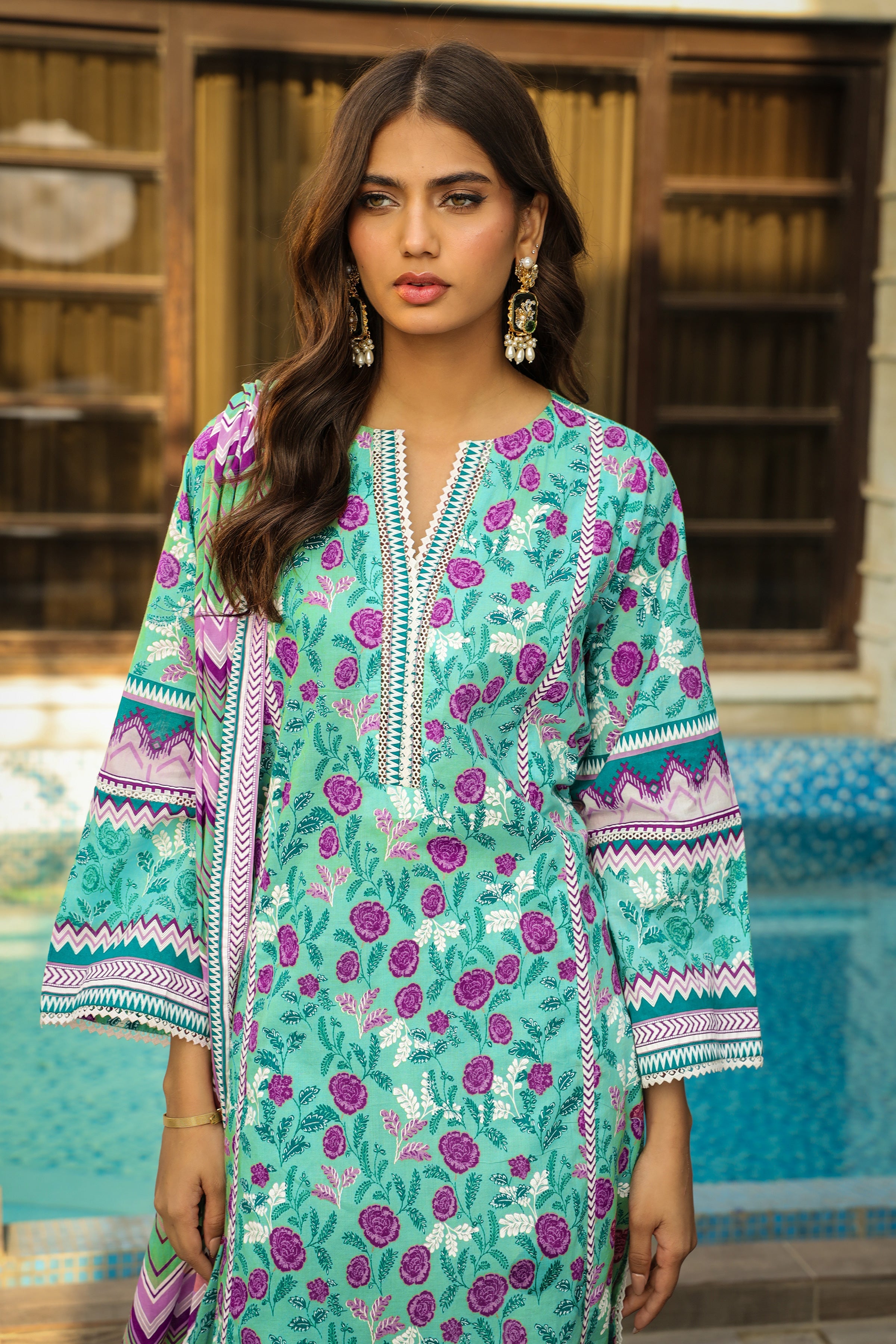 Lakhany Komal Print Lawn`24 MM#13-A