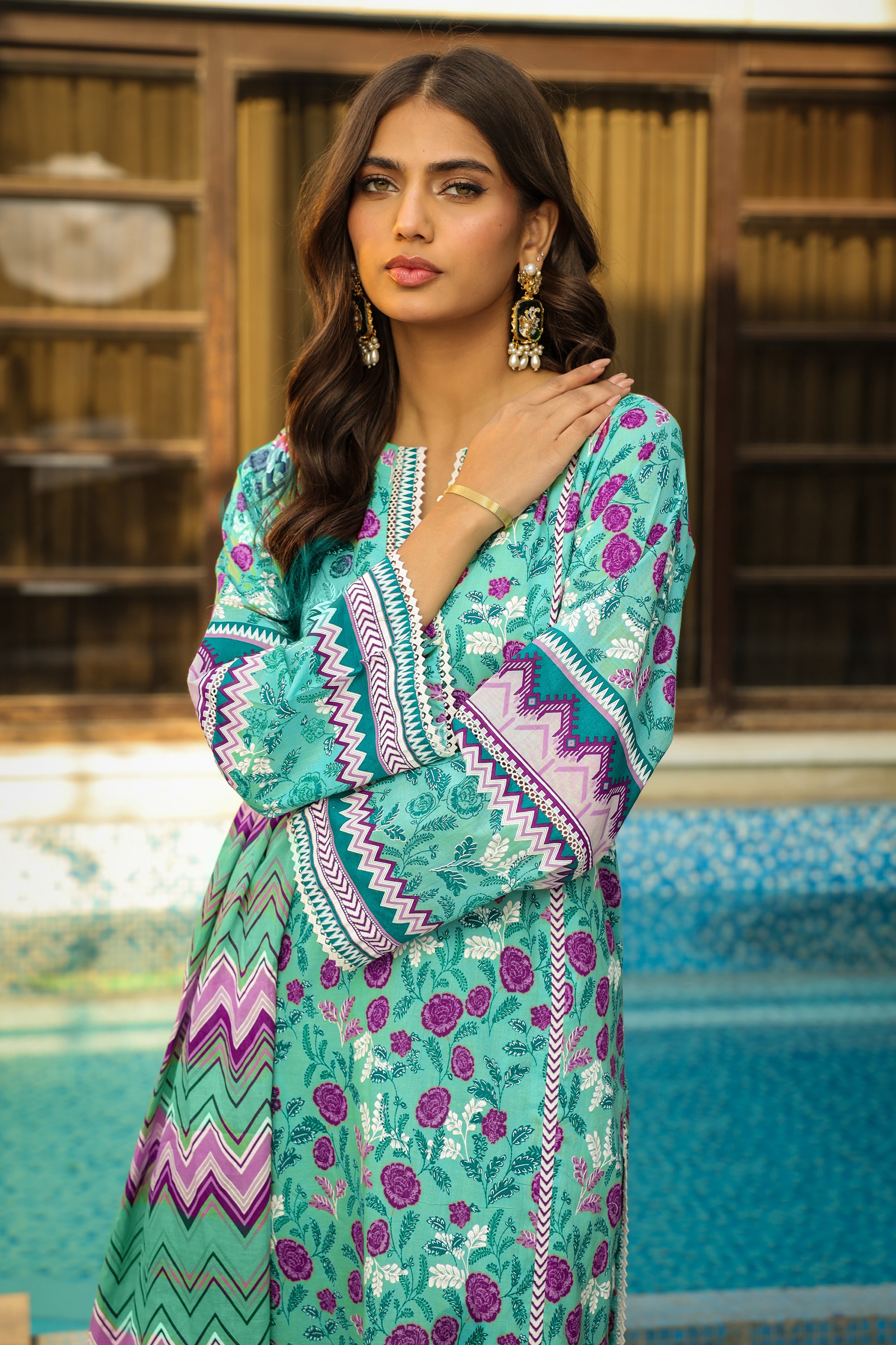 Lakhany Komal Print Lawn`24 MM#13-A