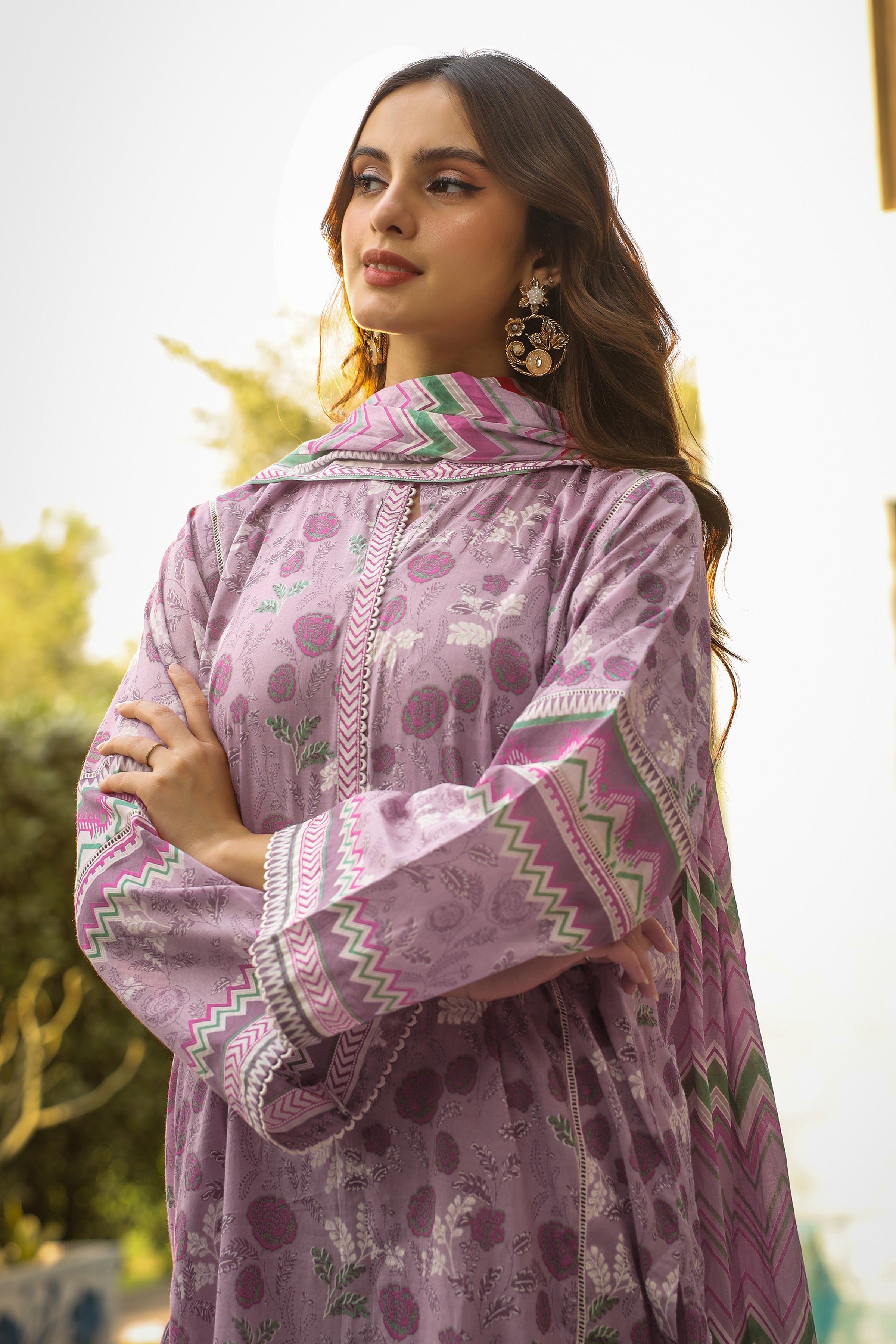 Lakhany Komal Print Lawn`24 MM#13-B