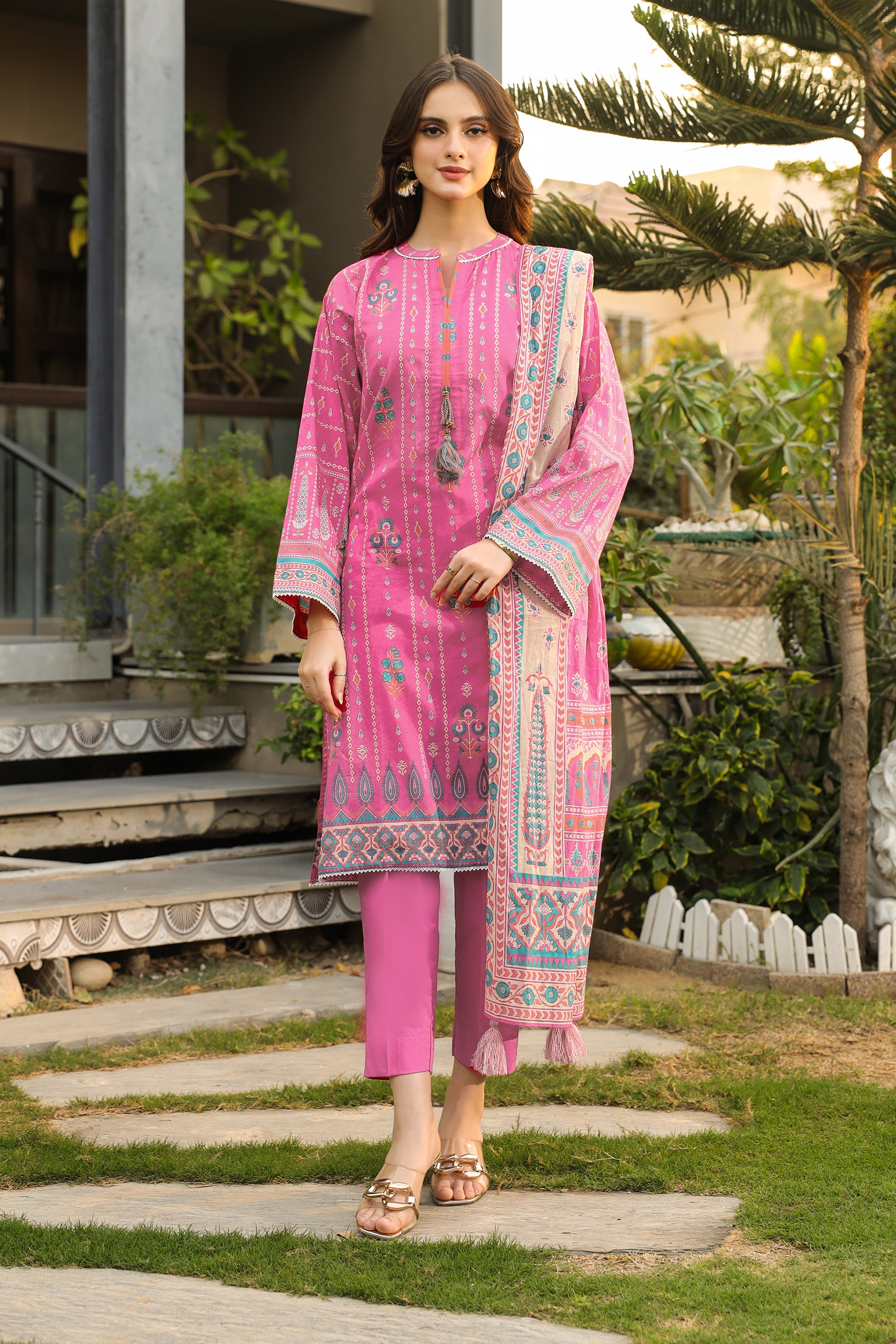 Lakhany Komal Print Lawn`24 MM#11-B
